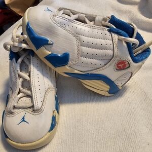 Nike Jordan 14 Jordan XIV Sneakers Shoes White Royal Blue Unisex Toddler Size 7